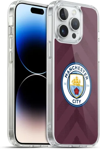 Vista 8 de Head Case Designs Funda de gel con licencia oficial del Manchester City Man City FC Away 2022/23 [protección de grado militar] compatible con Apple