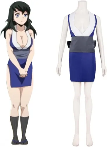 Vista 2 de Disfraz de Suma Cosplay Hinatsuru, vestido de Makio, Uzui Tengen, esposa, trajes de cosplay