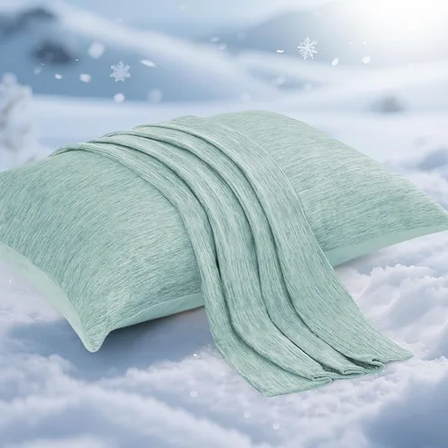 Vista 16 de Elegear Fundas de almohada refrescantes para personas que duermen con calor, fundas de almohada refrescantes japonesas Q-Max 0.5, en ambos lados