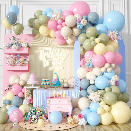Vista 14 de Kit de arco de globos de graduación azul y dorado 2026, decoraciones de graduación 2026, globos dorados del número 2026 con explosión de estrella