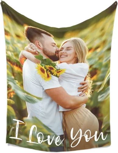 Vista 4 de Printwoo Mantas personalizadas con foto, mantas de fotos personalizadas con mi propia foto, mantas personalizadas con imagen, regalos personalizados