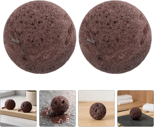 Vista 8 de Rocas volcánicas naturales rojas de la sauna de la pulgada 3pcs