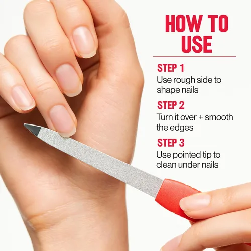 Vista 4 de Revlon Lima de uñas compacta Emeryl, color rojo, 1 unidad