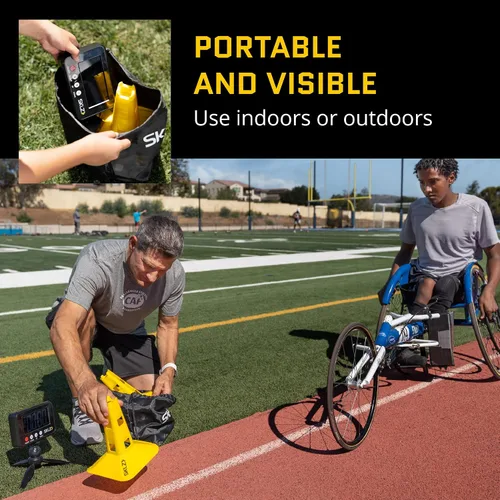 Vista 3 de SKLZ Speed Gates for Sports and Athletic Speed Training, Yellow