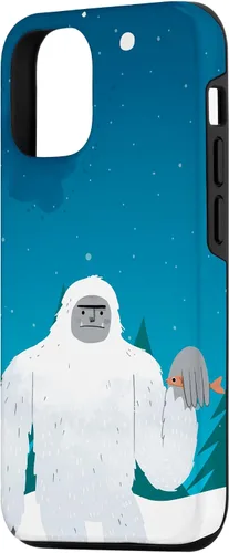 Vista 2 de Funda criptozoológica criptozoológica criptozoológica para iPhone 15 Bigfoot Fish Yeti Sasquatch
