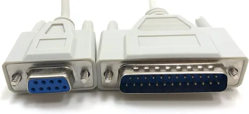 Vista 6 de Cable de extensión serie para ratón/monitor de 6 pies DB9 M/f Blanco