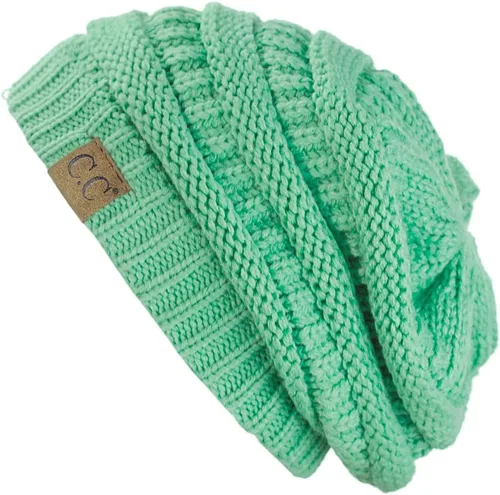 Vista 231 de C.C Trendy Warm Chunky Soft Stretch Cable Knit Beanie