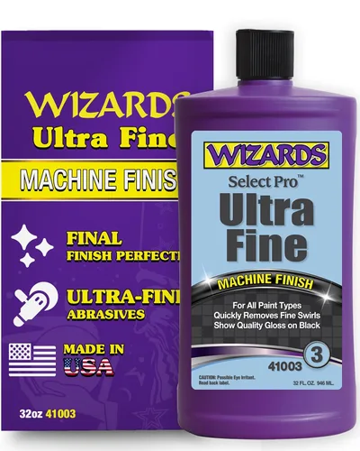 Vista 7 de Wizards Select Pro Cut & Polish 2 - Paso 2 Esmalte de acabado - 32 oz Elimina las marcas de remolinos compuestos, ofrece un acabado de alto brillo