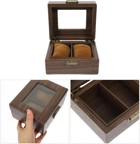 Vista 9 de Hemobllo Caja de reloj de escritorio, vitrina, organizador de pulsera
