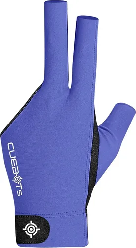 Vista 3 de CUEBOTS Guantes de piscina para mano izquierda, guantes de billar de 3 dedos, control de taco de baja fricción, malla transpirable y ajuste