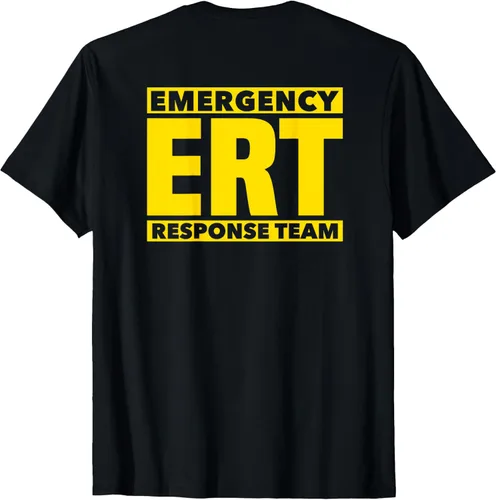 Vista 2 de Emergency Response Police Fire EMS - Camiseta de primera respuesta, Negro, S