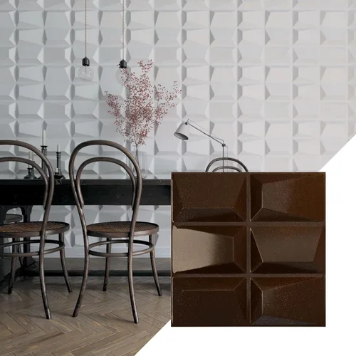 Vista 7 de Ekena Millwork WP20X20STWH 19 5/8 pulgadas de ancho x 19 5/8 pulgadas de alto Stratford EnduraWall Decorativo 3D Panel de pared cubre 2.67 pies