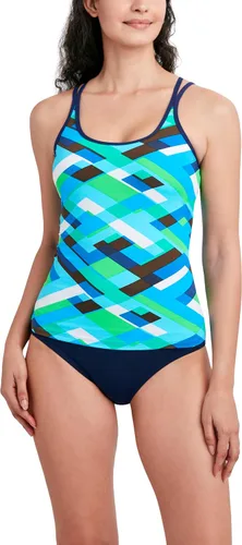 Vista 6 de Nautica Women's Tankini Swimsuit TOP– Quick-Dry, UPF+, Swim, Beach, Pool & Resort Wear Azul Coral