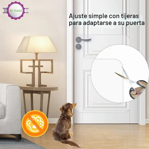 Vista 3 de In hand Protector transparente de arañazos para puerta de mascotas, protege tus muebles, cubierta flexible de lujo resistente