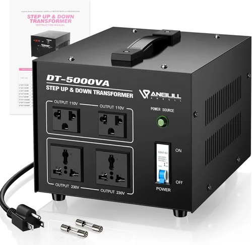 Vista 8 de Transformador Convertidor de Voltaje Anbull 500W, Transformador de Voltaje de Paso Abajo y Arriba 110v 220v, Convertidor de Voltaje de 220 a 110