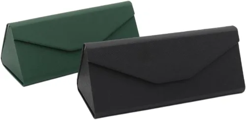Vista 135 de Real Sic Funda para lentes de sol para hombres y mujeres, soporte magnético plegable para lentes de sol, inspirado en el color sólido