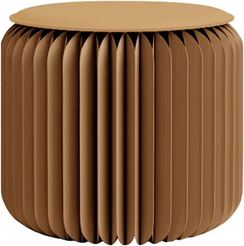Vista 8 de Taburete plegable - Muebles para el hogar de 12 pulgadas, capacidad de carga de 660 lb. Taburete de papel plegable - Diseño ecológico de papel kraft