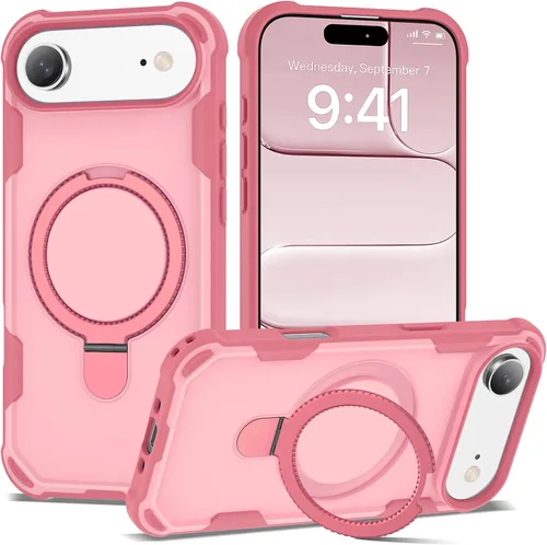 Vista 24 de Funda compatible con iPhone 12 y 12 Pro de 6.1 pulgadas con soporte de anillo magnético [protección militar contra caídas] [compatible con MagSafe]