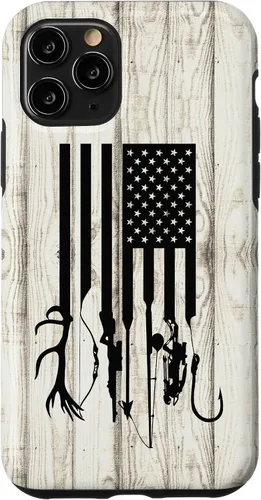 Vista 27 de iPhone 16 Blanco Rústico Pesca Y Caza Pistola Ballesta USA America Case