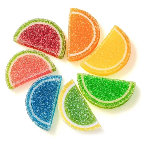Vista 33 de NY Spice Shop Rebanadas de fruta de manzana – 1 libra de sabor cítrico masticable de gelatina de fruta de caramelo – Manzanas en rodajas a