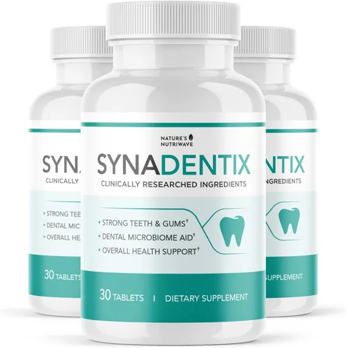 Vista 5 de Synadentix - Tabletas de cuidado bucal – Fórmula natural con mezcla de hidroxiapatita y enzimas – Tabletas de disolución sin OMG, fáciles de usar