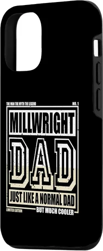 Vista 2 de Funda para iPhone 13 Like A Normal Dad Father Millwright