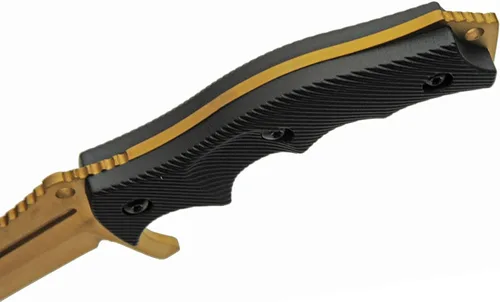 Vista 4 de SZCO Full Tang - Cuchillo de caza de 8.5 pulgadas, cuchillo de campamento con mango ABS, hoja y funda de acero inoxidable, cuchillo de bolsillo