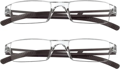 Vista 14 de VisionGlobal 2 pares de anteojos de lectura, anteojos con filtro de luz azul, anteojos de lectura para computadora para mujeres y hombres, marco