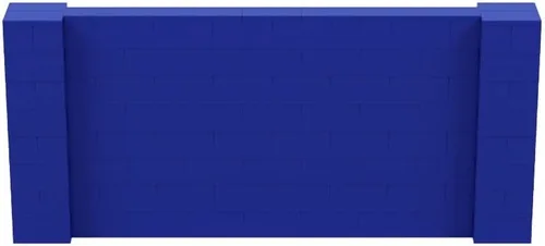 Vista 188 de EverBlock Kit de pared de 5 x 4 pies Bloques de construcción modulares Sistema de pared para edificios, pantallas y estructuras Divisor
