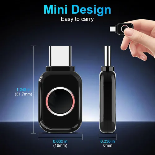 Vista 7 de ZIOCOM Adaptador Bluetooth USB-C para PS5, Bluetooth 5.3 Dongle con APTX LL Transmisor de audio inalámbrico para auriculares y auriculares,