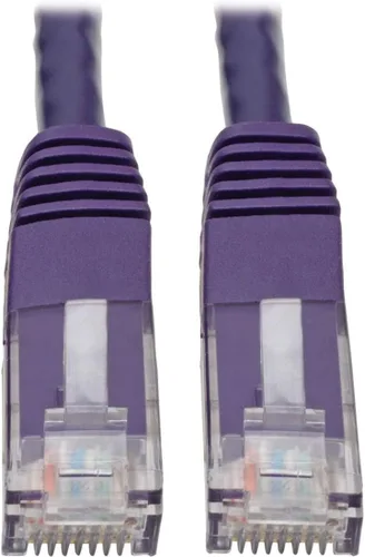 Vista 22 de Tripp Lite Cable de conexión moldeado Gigabit Cat6 Cat5e RJ45 M/M 550MHz Gris