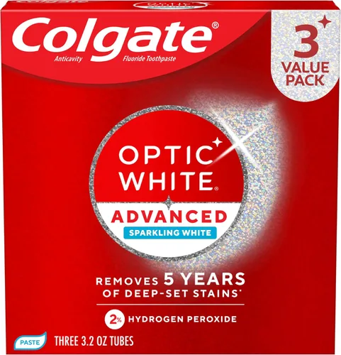 Vista 13 de Colgate Optic White Advanced Pasta dental con peróxido de hidrógeno