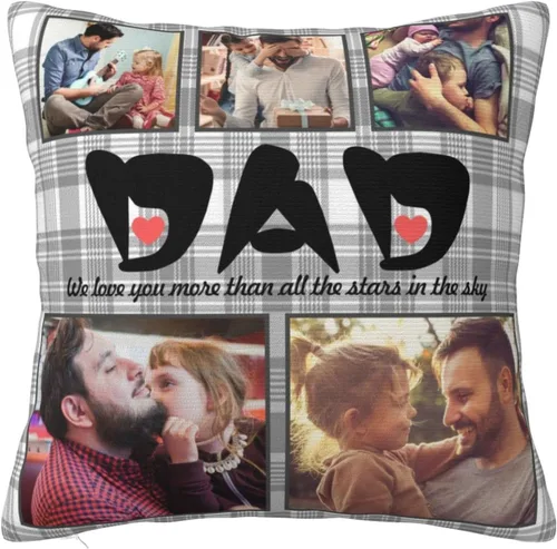 Vista 10 de Regalos para mamá - Funda de almohada personalizada con fotos, funda de almohada personalizada con foto para mamá, funda de almohada personalizada