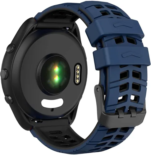 Vista 9 de ISABAKE Compatible con Garmin Vivoactive 4/Venu 2/Forerunner 255 265 Bandas, correa de silicona deportiva para Samsung Galaxy Watch 3 1.772 Verde