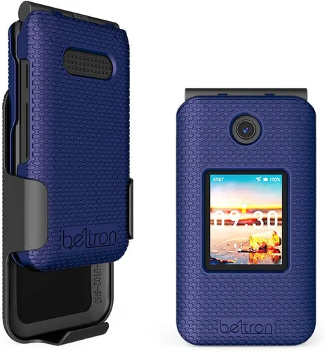 Vista 11 de BELTRON Funda para AT&T Cingular Flip IV con clip para cinturón (U102AA) - Negro