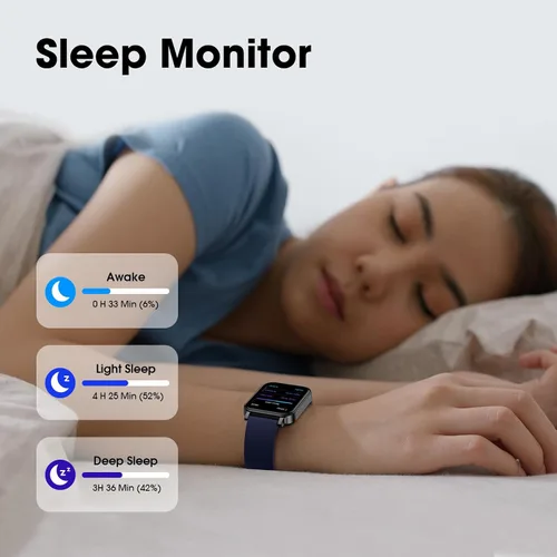 Vista 4 de Reloj inteligente Kummel para adolescentes, sin aplicación/teléfono necesario, relojes de fitness para adolescentes con monitor de frecuencia