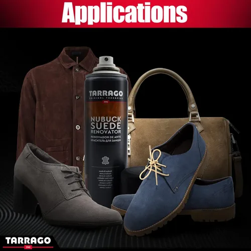 Vista 4 de Tarrago Spray Renovador de gamuza - Revive Footwear Original Color - Renovación del color, restauración y cuidado - Ideal para zapatos de gamuza