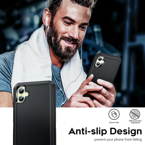 Vista 7 de LeYi Funda compatible con Samsumg Galaxy A05 4G: Galaxy A05 4G con resistente a los golpes, 3 en 1 de cuerpo completo, protección resistente