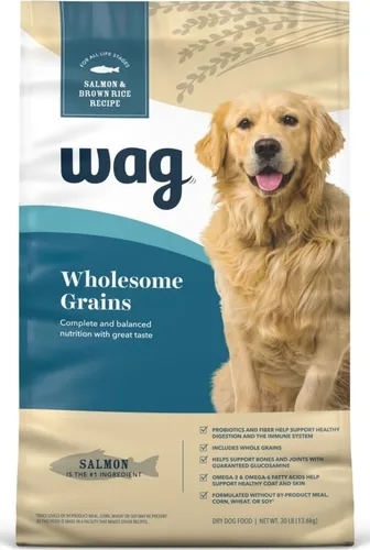 Vista 11 de Marca Amazon - Wag Nutrición Premium para Perros Adultos, Alimento Seco, Apoya la Salud del Estómago y la Piel, Carne de Res y Arroz Integral, Bolsa