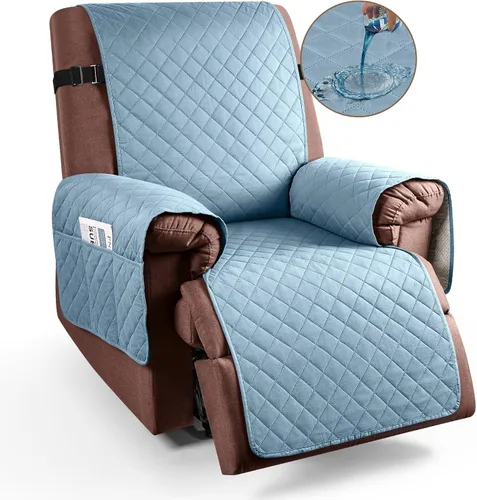 Vista 16 de KinCam Funda 100% impermeable para silla reclinable, fundas de sofá reclinable para mascotas, perros, funda de sofá reclinable, protector de muebles