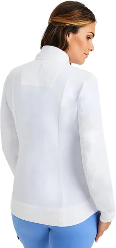Vista 2 de healing hands Womens Scrub Jacket 2 Pocket HH360 5067 Carly Zip Up Stylish Women Jacket