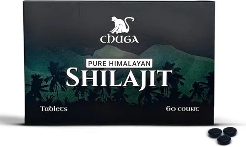 Vista 3 de Chuga Shilajit puro del Himalaya para hombres y mujeres Shilajit orgánico cosechado 16,000 pies Probado en laboratorio en Estados Unidos, ácido