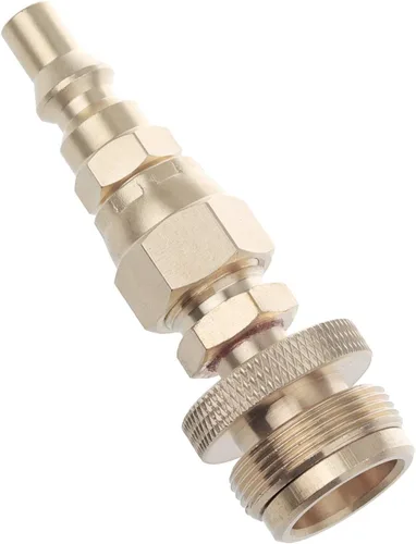 Vista 6 de Adaptador regulador de eliminación de propano de 1 libra con enchufe de desconexión de conexión rápida de 1/4 pulgadas, para parrilla de barbacoa
