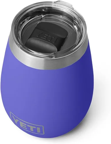 Vista 10 de YETI Rambler - Vaso de vino de 10 onzas, aislado al vacío, de acero inoxidable con tapa MagSlider, color azul marino