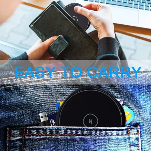 Vista 8 de Cargador inalámbrico compatible con BLU G9 Pro - Almohadilla de carga rápida de 7.5 W y 10 W Slim para modelo de teléfono G9 Pro