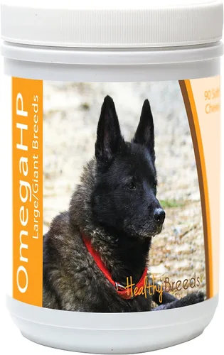Vista 220 de Healthy Breeds Affenpinscher Omega HP - Masticables suaves para piel y pelaje, 60