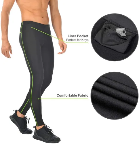 Vista 4 de qualidyne Mallas de ciclismo para hombre, pantalones largos para ciclismo, pantalones de bicicleta cálidos para clima frío, equipo de invierno