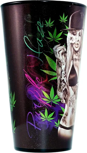 Vista 3 de Get Down Art Purple Haze Art - Vaso de pinta (16 onzas)