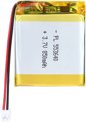 Vista 26 de Batería de 3.7V 200mAh 502025 Li-ion Li-Po recargable de iones de litio con conector de paso de 2P PH 0.079 in
