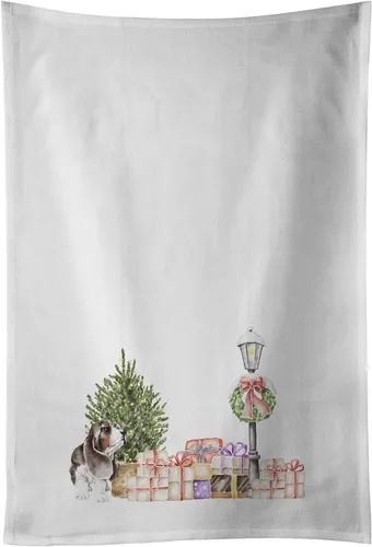 Vista 75 de Caroline's Treasures CK8100WTKT - Juego de 2 toallas de cocina con diseño de bulldog francés con diseño de país de las maravillas navideñas